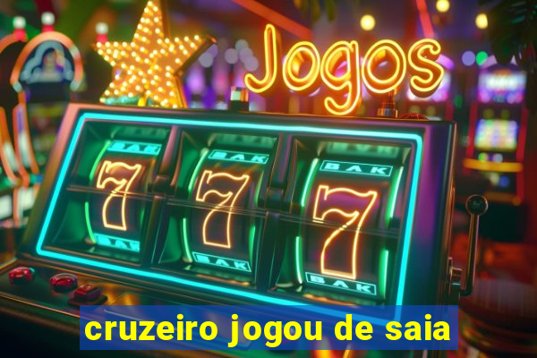 cruzeiro jogou de saia